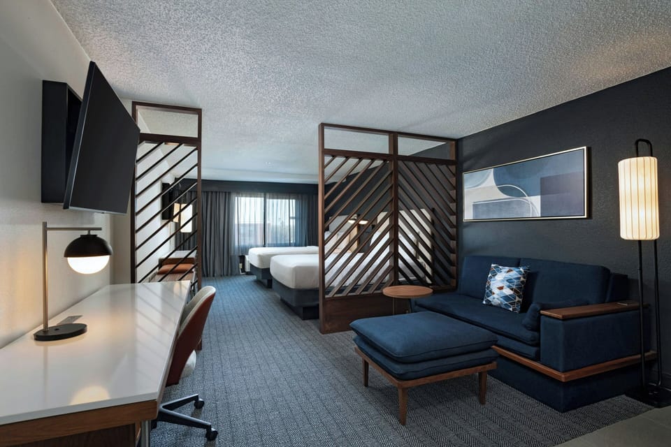Premium bedding, pillowtop beds, in-room safe, desk
