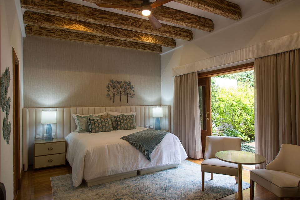 Junior Suite, Lake View | Premium bedding, minibar, in-room safe, desk