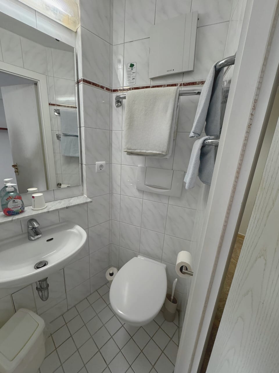 Hair dryer (on request), towels