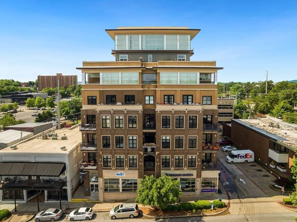 "The Dickson: Magnificent views from the tallest building on Dickson Street."