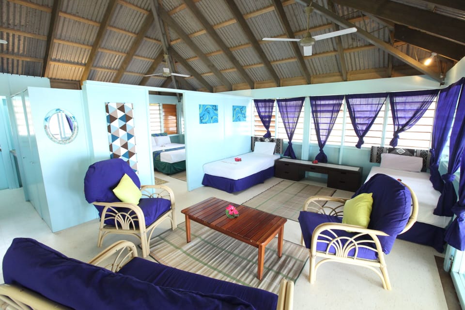One Bedroom Beachfront Bure | 1 bedroom, in-room safe, desk, iron/ironing board