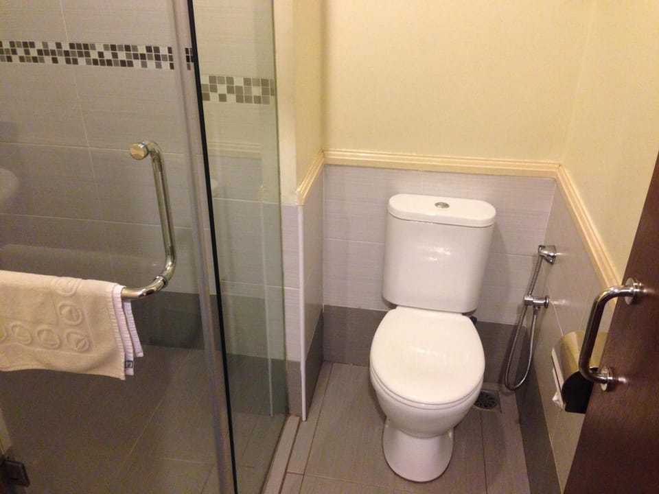Superior Double Room | Bathroom | Shower, rainfall showerhead, free toiletries, bidet