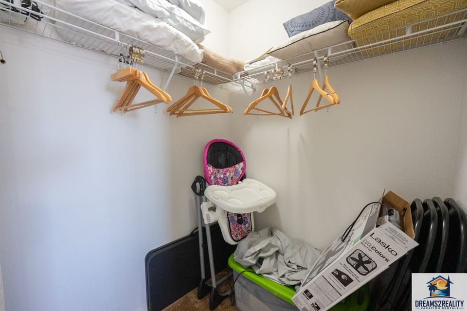 Highchair Provided in Closet