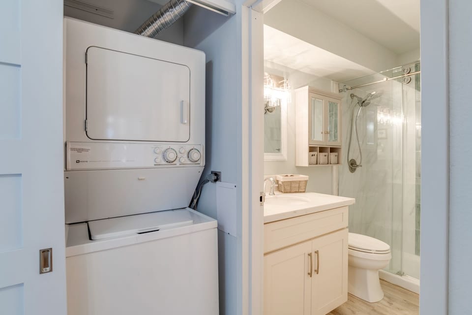 Washer and dryer unit available