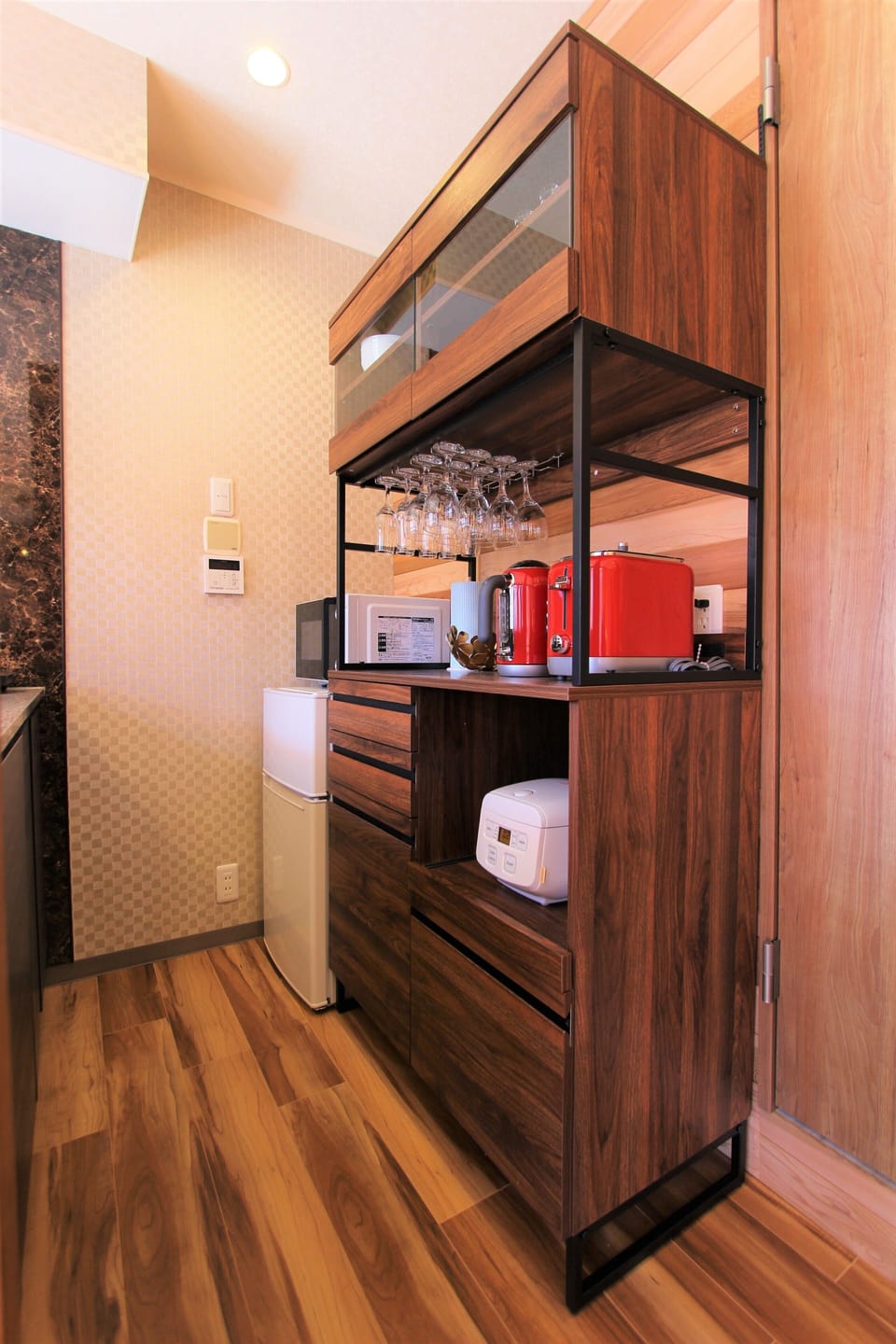 Basic Condo | Private kitchenette | Fridge, microwave, stovetop, electric kettle