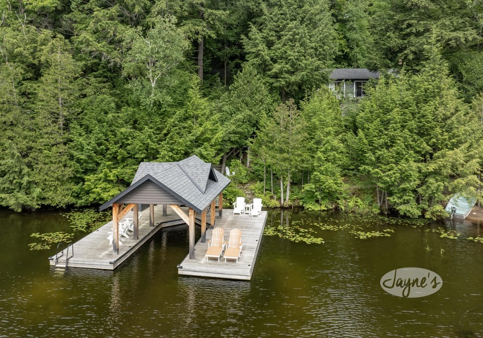 Waterfront Dock &amp; Covered Boat Slip