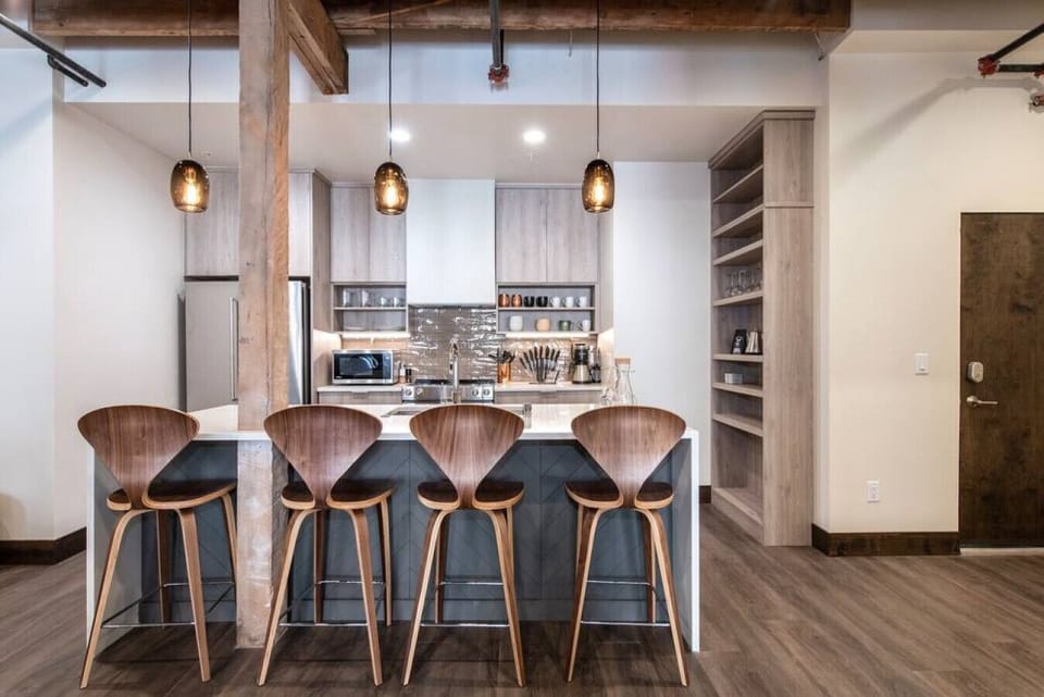 Fully stocked kitchen with high-end appliances