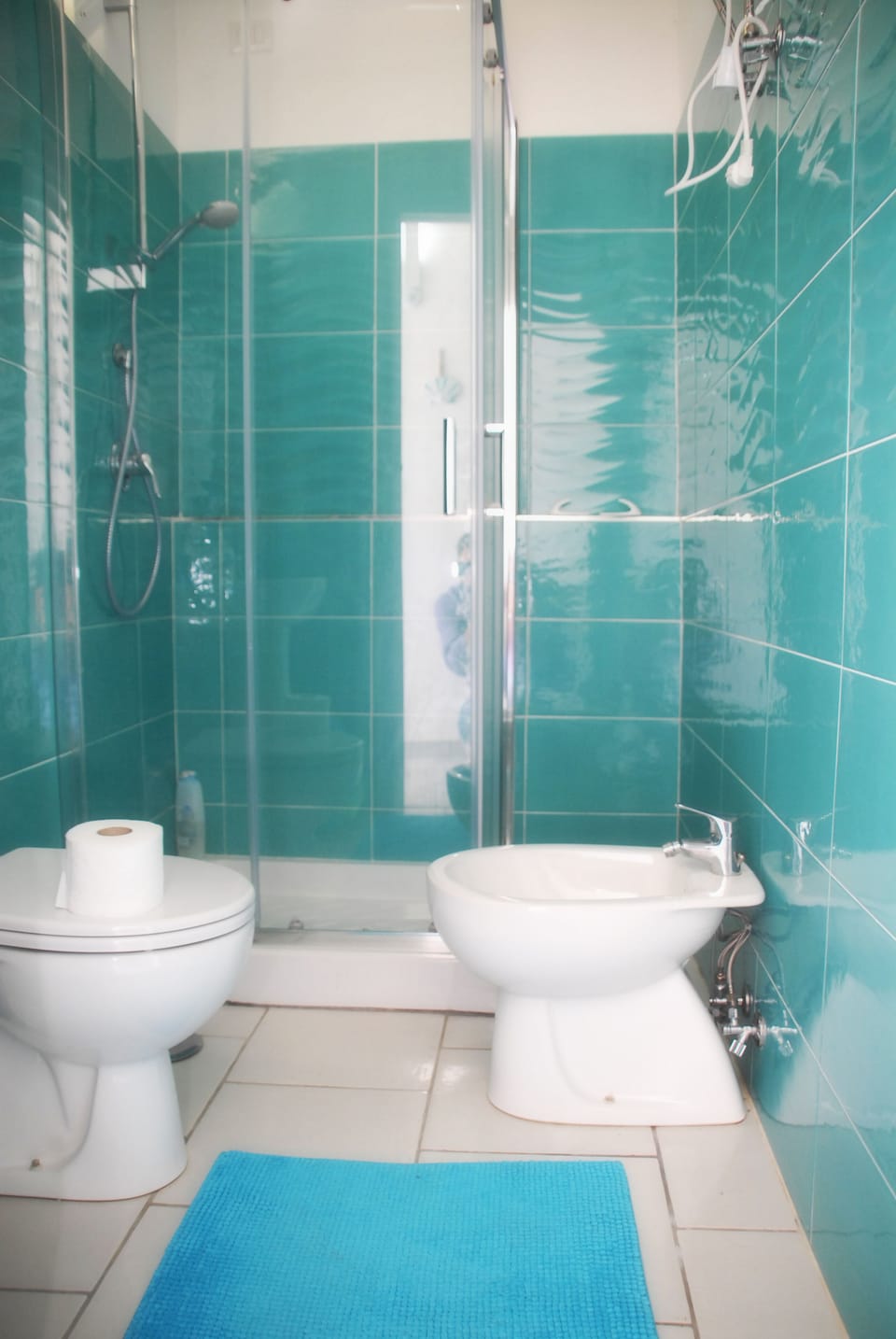 Standard Double Room | Bathroom | Shower, hair dryer, bidet, towels