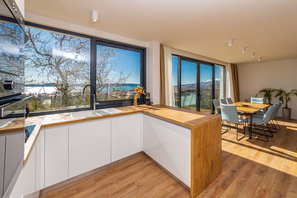 Villa, Private Pool | Private kitchen | Full-size fridge, microwave, oven, stovetop