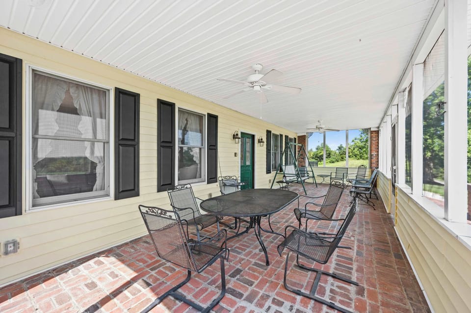 Grab a seat! Our outdoor table and chairs are perfect for meals, laughs, and soaking up the fresh air.