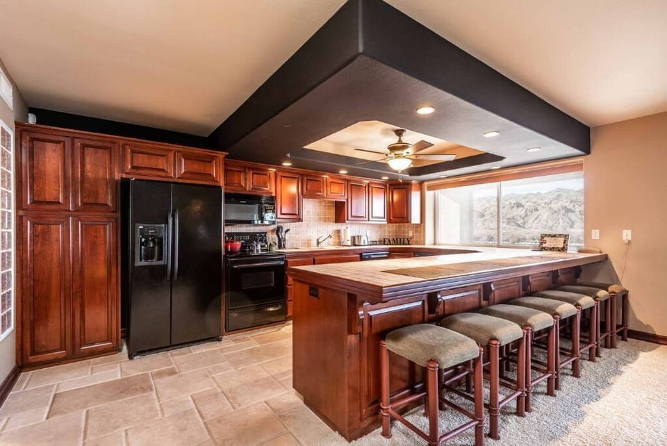 Enjoy river views from this large open kitchen with full sized appliances.