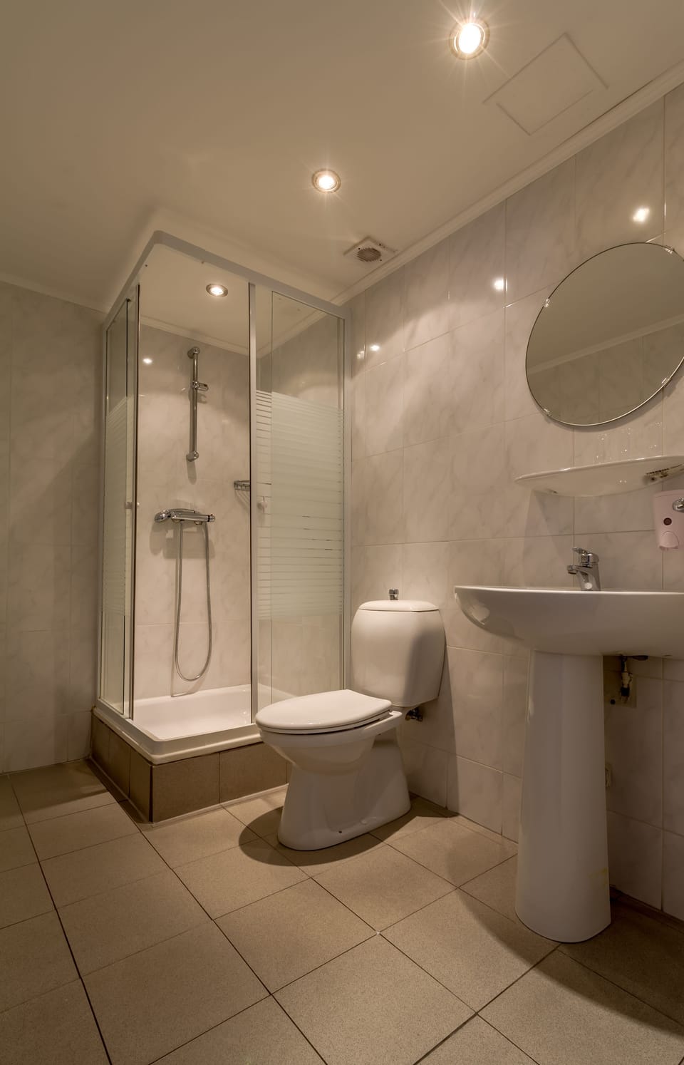 Free toiletries, hair dryer, towels
