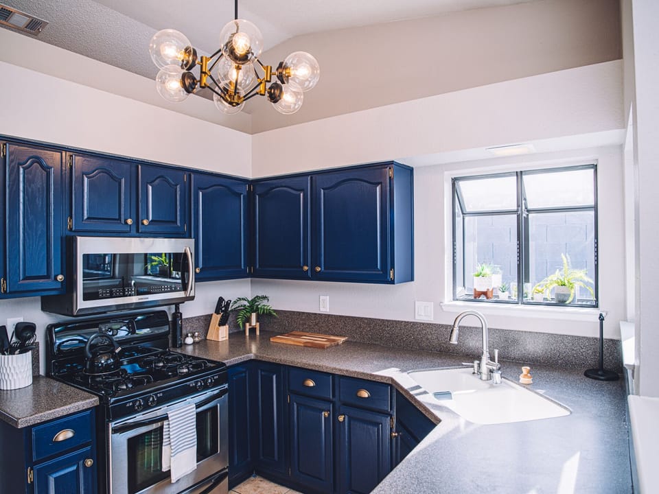 Head to the day-lit kitchen and get cookin' in this fully equipped space.