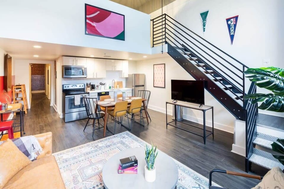 Stylish and cozy, ample natural light