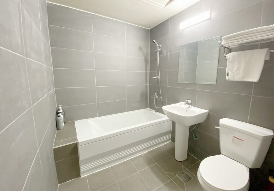Family Room (Extra futon set charge 10,000 on site) | Bathroom | Combined shower/tub, deep soaking tub, free toiletries, hair dryer