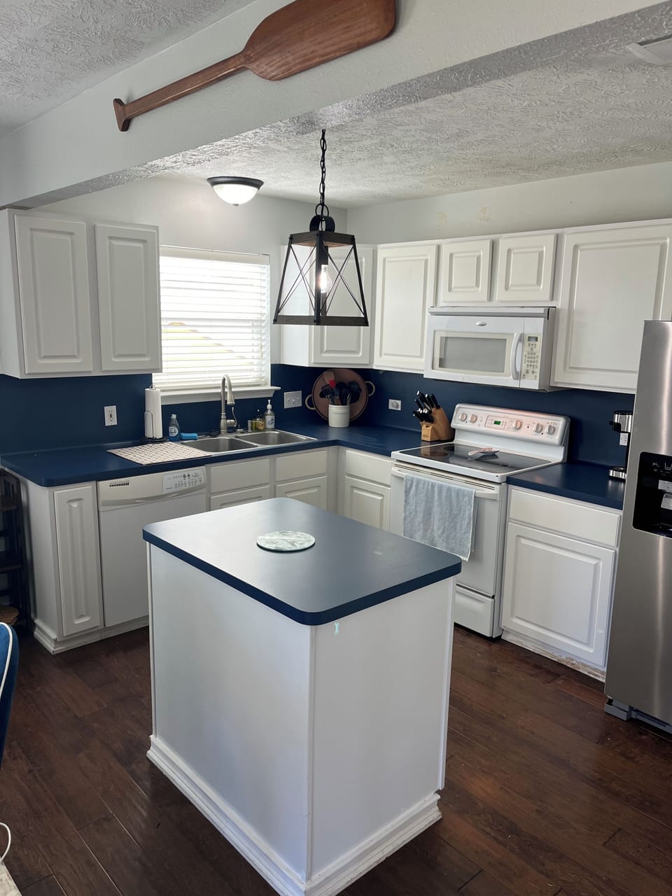 Kitchen off the main living area.
