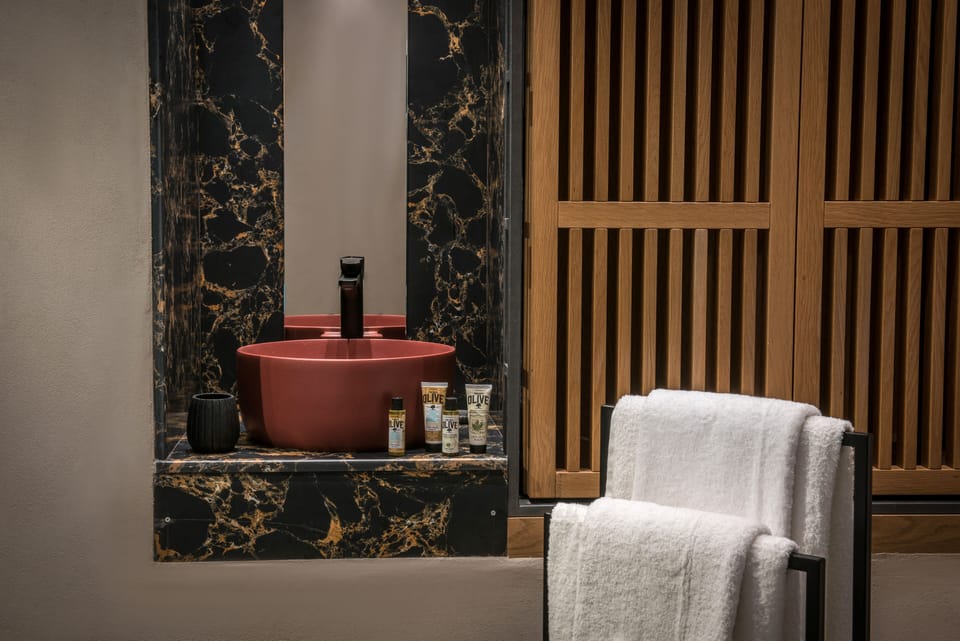 Deluxe Studio Suite | Bathroom | Shower, free toiletries, hair dryer, slippers