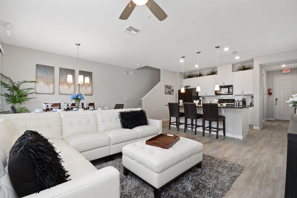 Townhome, 4 Bedrooms | Living area | 60-inch Smart TV with cable channels, TV, Netflix
