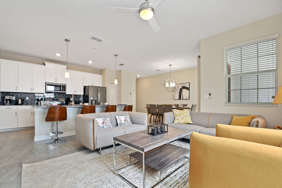 Townhome, 4 Bedrooms | Living area | 60-inch Smart TV with cable channels, TV, Netflix