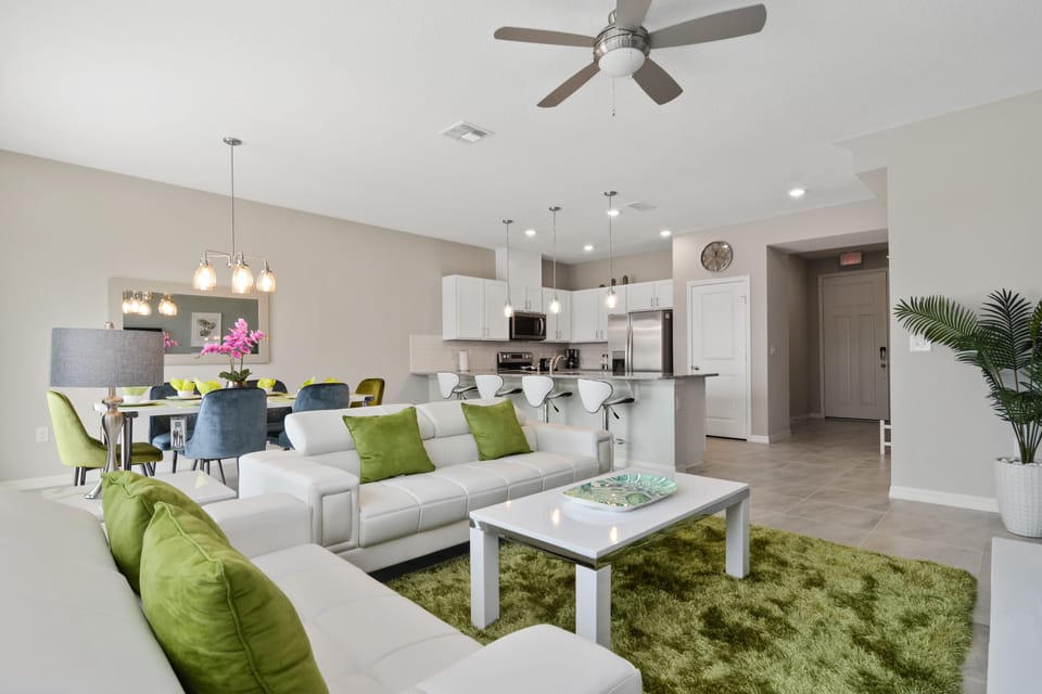 Townhome, 4 Bedrooms | Living area | 60-inch Smart TV with cable channels, TV, Netflix