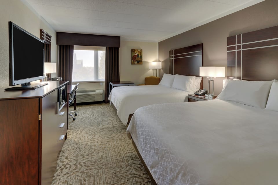 Standard Room, 2 Queen Beds, Accessible (Communications) | Premium bedding, desk, blackout drapes, iron/ironing board