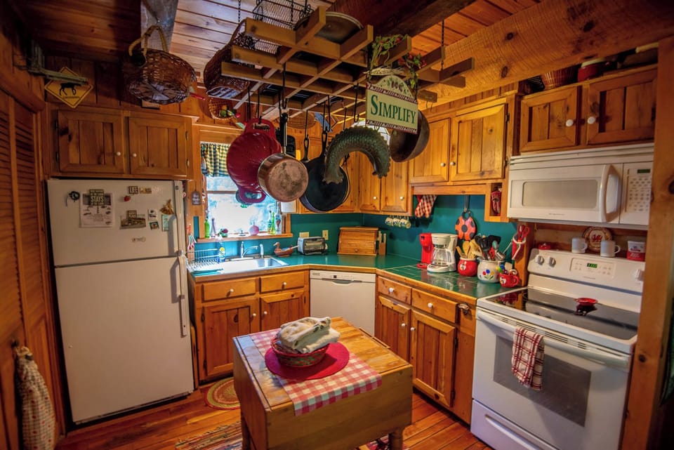With everything you need to prepare meals (bring spices and food)...