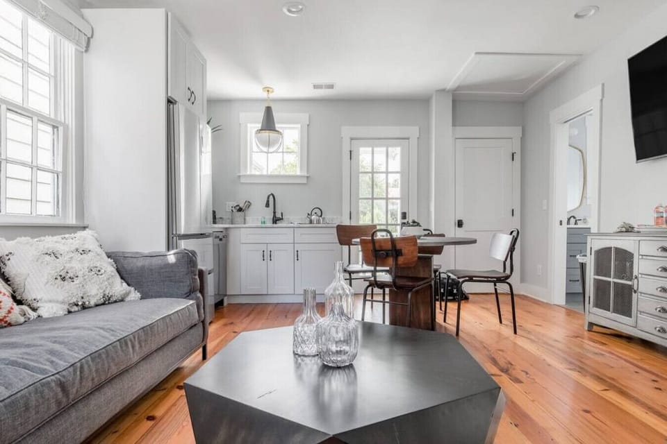 Comfortable Open Layout Living Dining and Kitchen