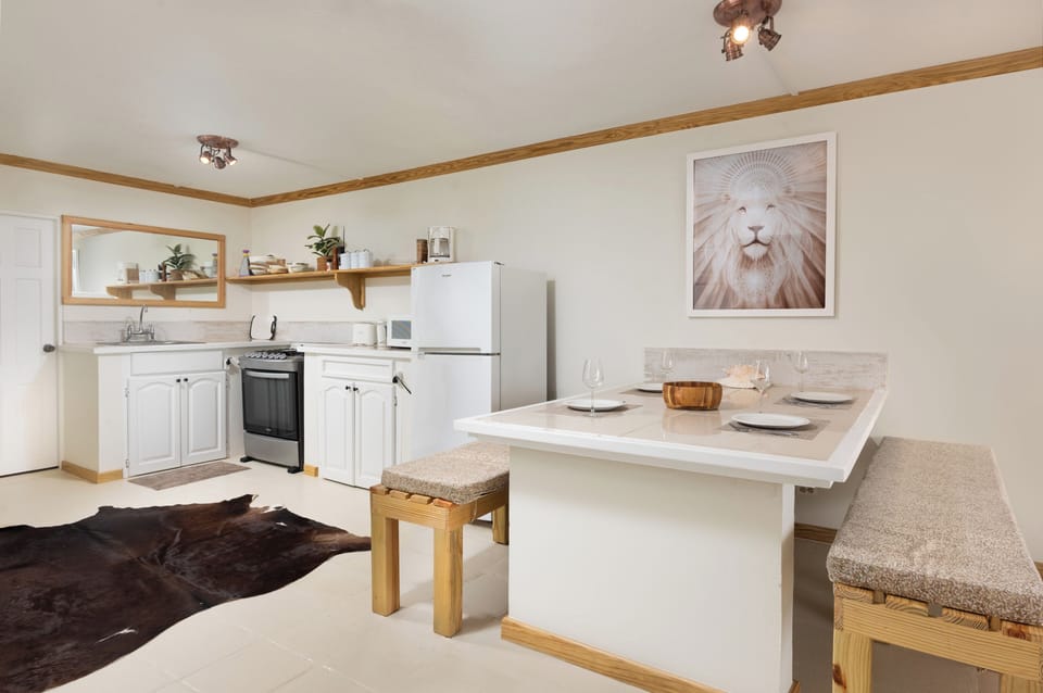 Panoramic Suite, 2 Bedrooms, Ocean View | Private kitchen | Full-size fridge, microwave, stovetop, coffee/tea maker