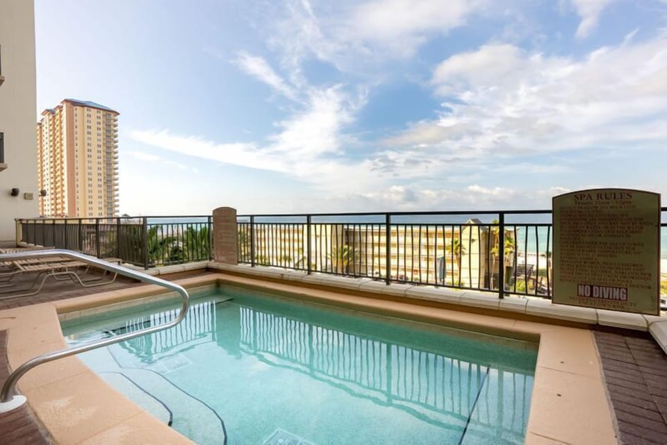 Magnificent large pool with gulf views