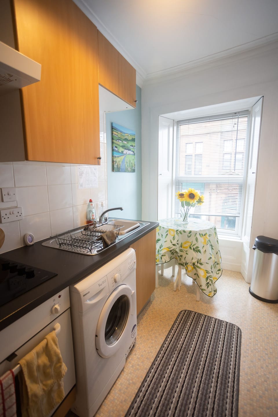 Apartment | Private kitchen | Fridge, microwave, oven, stovetop