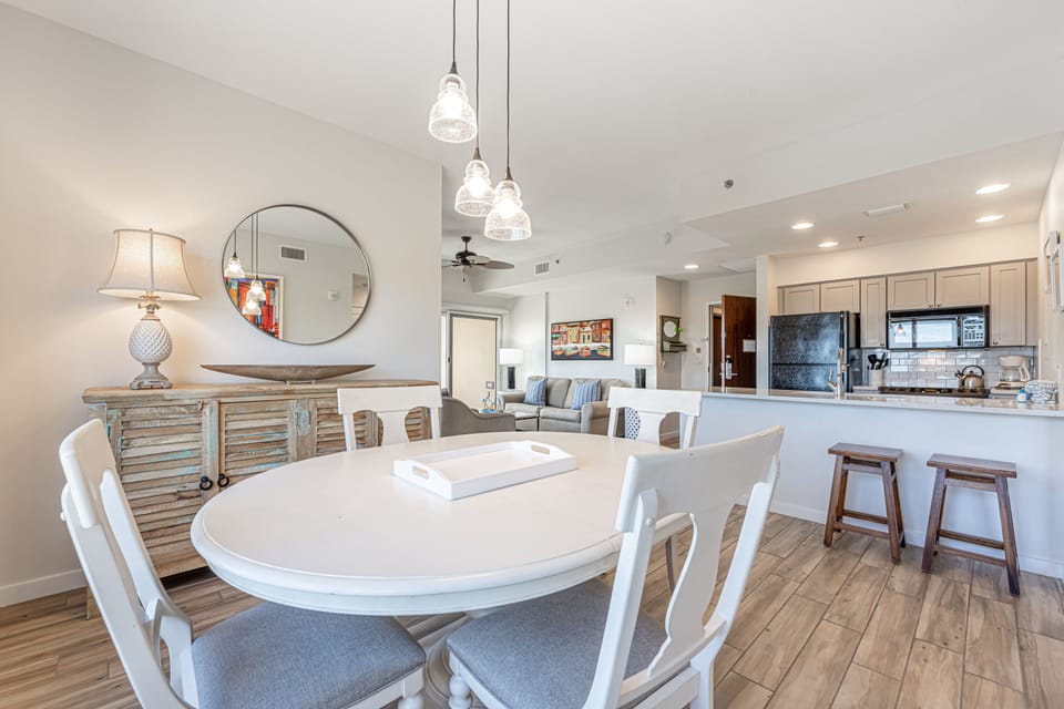 Open Area Dining, Living and kitchen