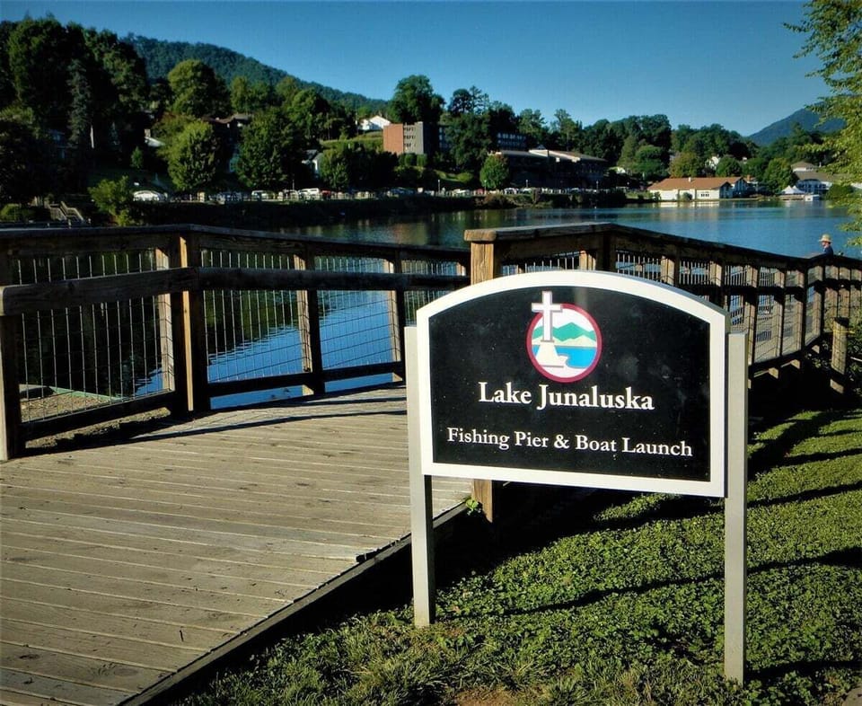 Fishing pier and boat launch