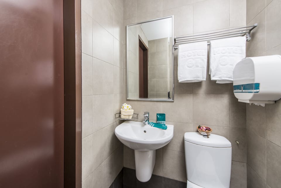 Superior Double Room, 1 Queen Bed | Bathroom | Shower, free toiletries, hair dryer, towels