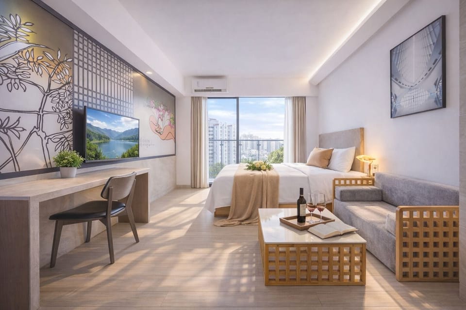 Balcony King Room | Premium bedding, in-room safe, individually decorated
