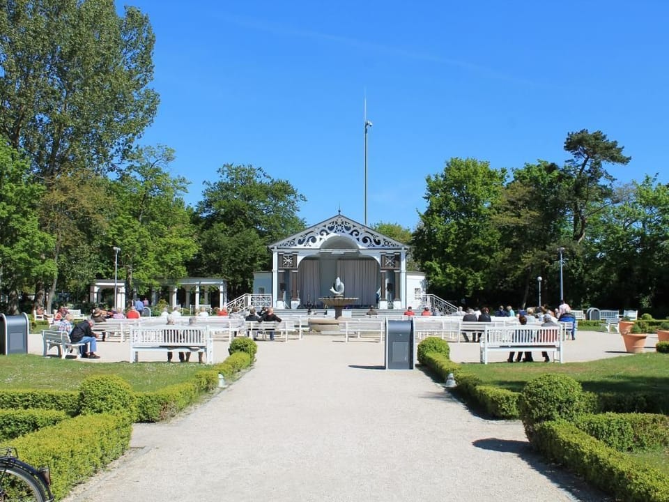 Outdoor banquet area