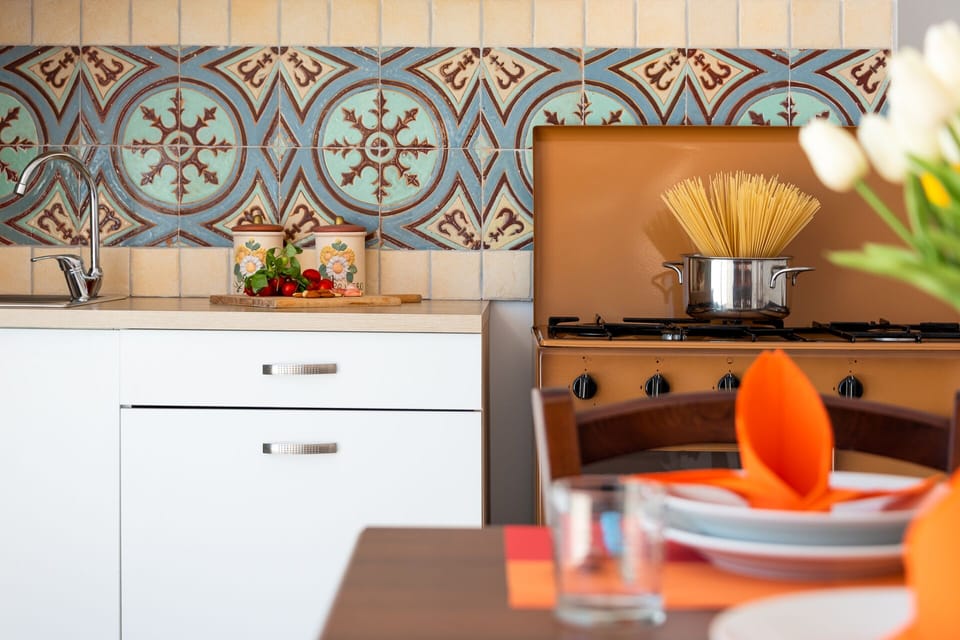 Apartment, 2 Bedrooms, Terrace, Sea View (Casa Marina) | Private kitchen | Full-size fridge, oven, stovetop, coffee/tea maker