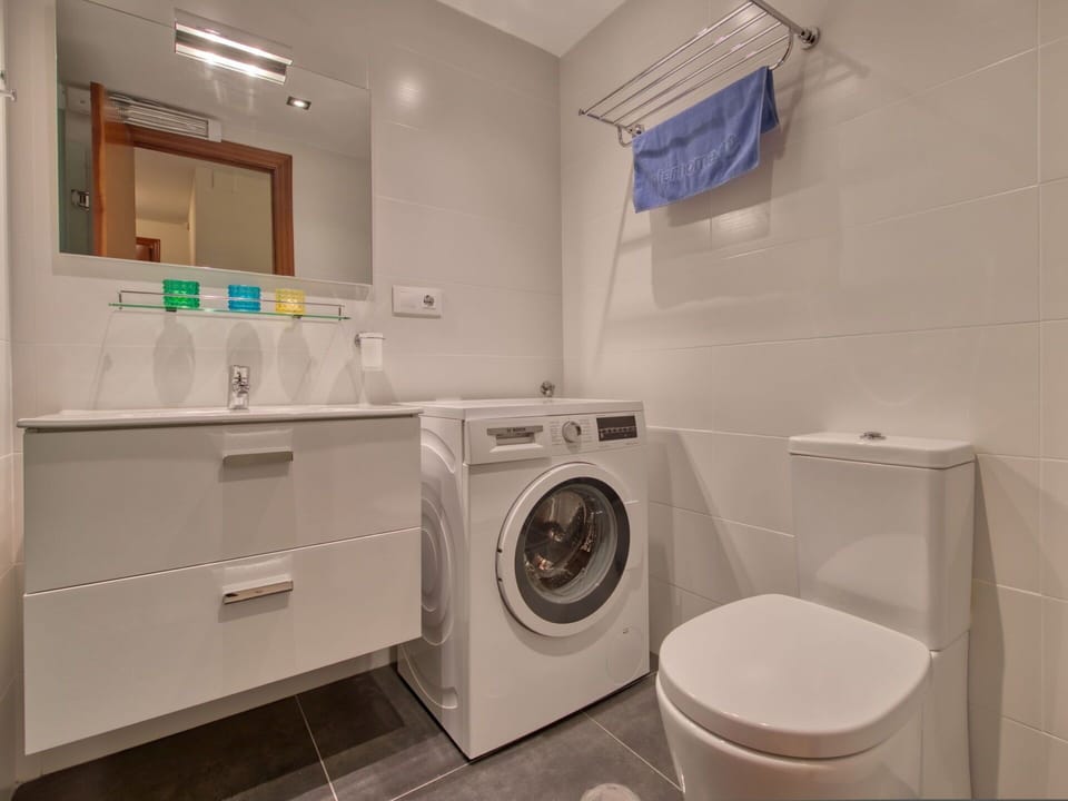 Room, Bathroom, Property, Laundry Room, Interior Design, Major Appliance, Sink, Laundry, Clothes Dryer, Floor