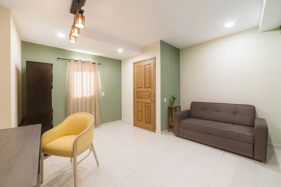 Comfort Double Room | Living area | 21-inch TV with satellite channels