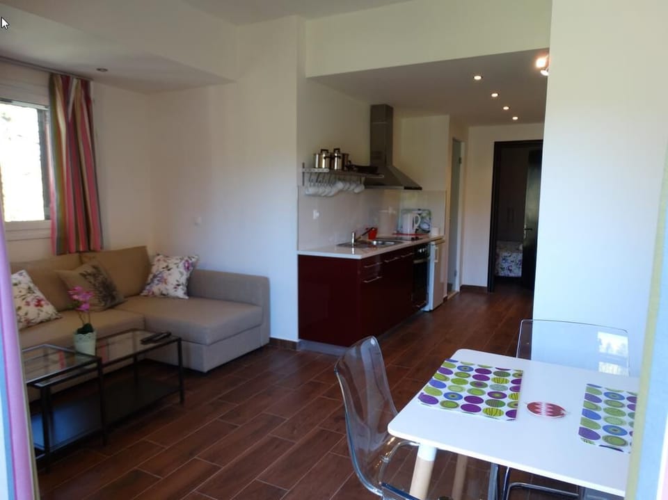 Apartment, 1 Bedroom | Living room | Flat-screen TV