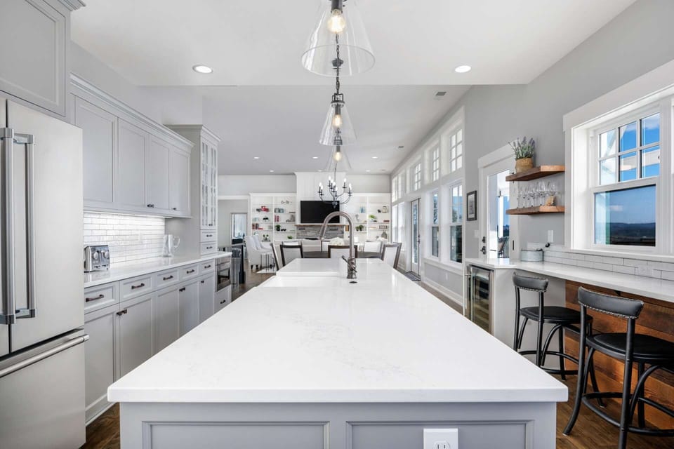 It is brand new construction and the home is immaculate. Amazing and large kitchen with first rate appliances.  -Michael