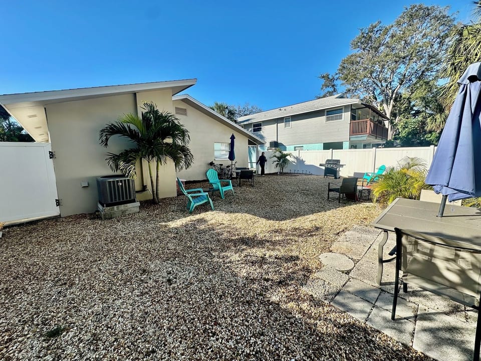 Large back yard
