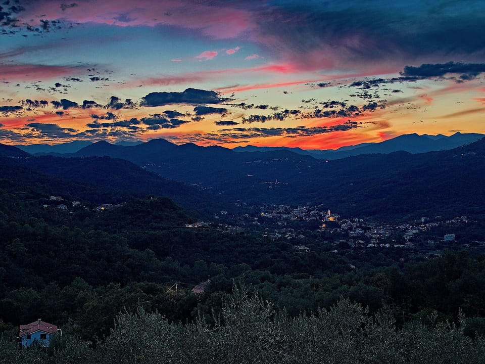 Sky, Cloud, Mountain, Mountainous Landforms, Nature, Natural Landscape, Sunset, Wilderness, Afterglow, Horizon