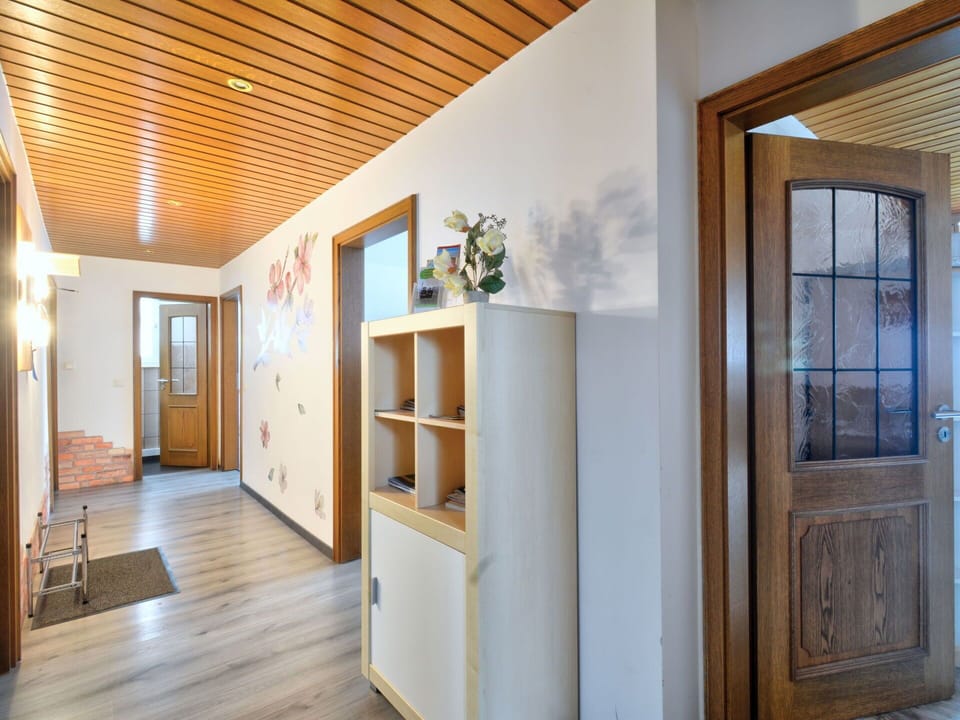 Furniture, Cabinetry, Wood, Architecture, Interior Design, Wood Stain, Hall, Wall, Floor