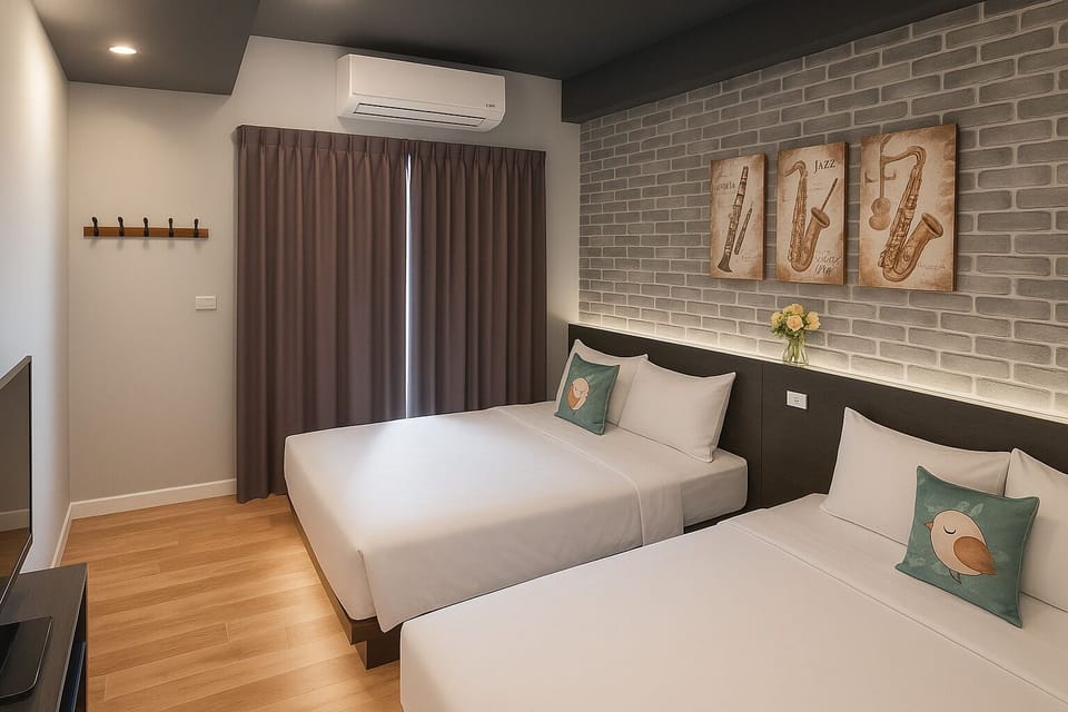 Quadruple Room, Balcony | Blackout drapes, free WiFi, bed sheets