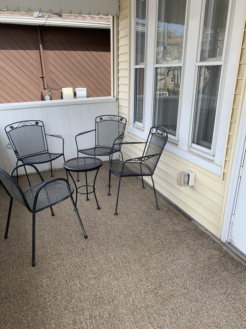 Front porch for morning coffee or late night cocktails