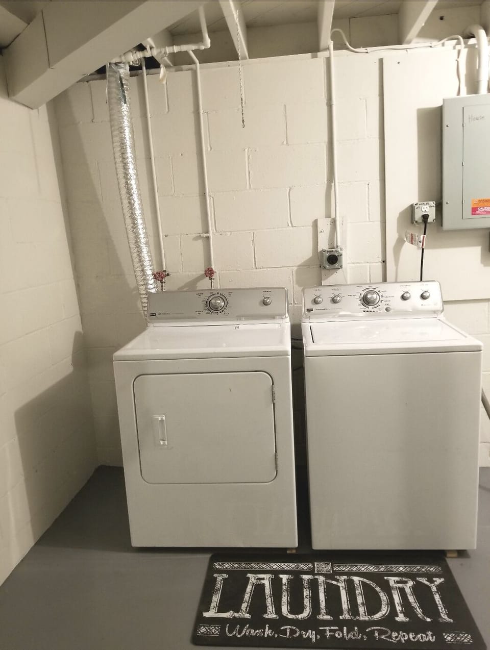 Laundry: Washer and dryer available in the basement.