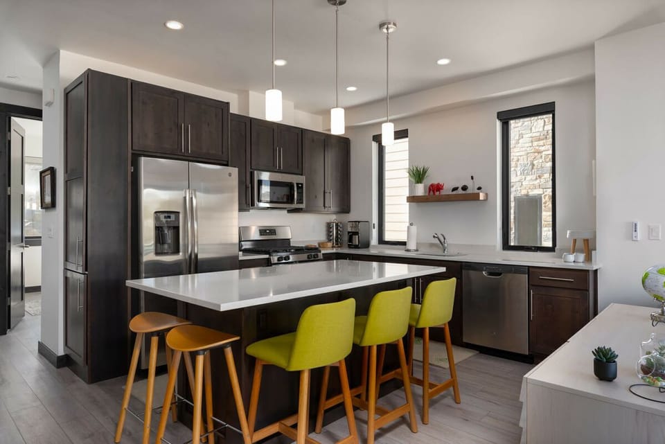 An immaculate kitchen awaits the chef in your group