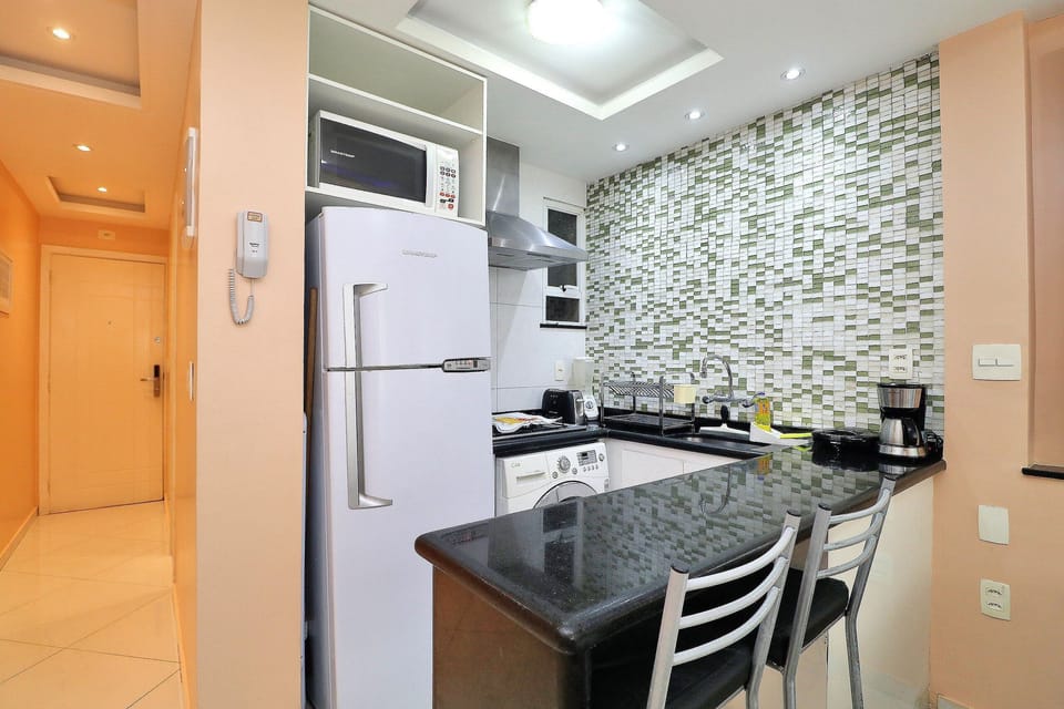 Apartment | Private kitchen | Fridge, microwave, stovetop, toaster