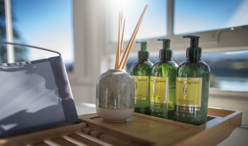 Chateau Superior Suite | Bathroom | Shower, free toiletries, hair dryer, towels