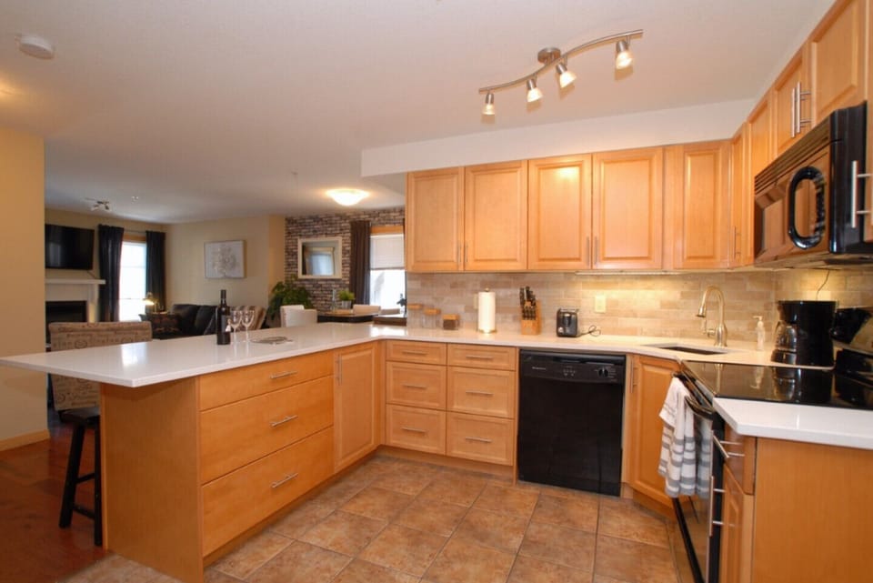 Fully stocked kitchen